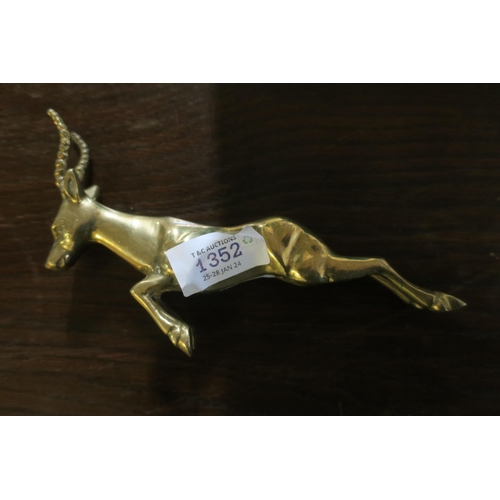 1352 - BRASS ANTELOPE GAZELLE