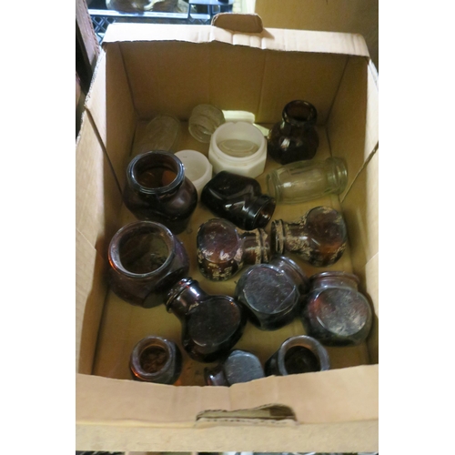 1521 - BOX OF VINTAGE AND ANTIQUE BOTTLES