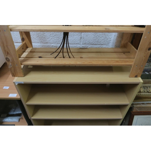 1622 - PINE TWO TIER SHOE RACK