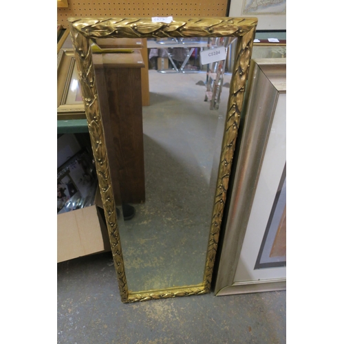 1679 - GOLD GILT STYLE MIRROR