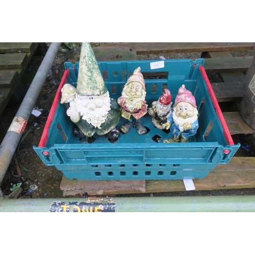 182 - CRATE OF GARDEN GNOMES