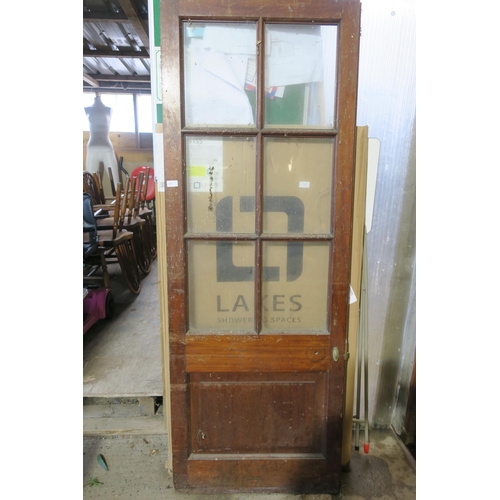 409 - SIX PANEL GLASS INTERNAL DOOR