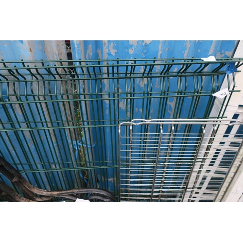 96 - 3 METAL FENCE PANELS