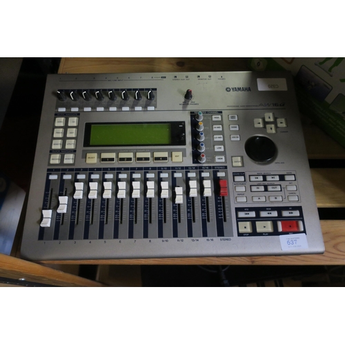 637 - YAMAHA AW16G PRO WORKSTATION MIXER