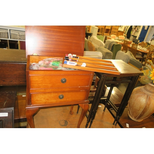 998 - VINTAGE STANDING SEWING TABLE