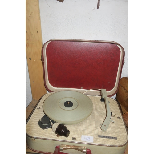 1422 - VINTAGE FIDELITY PORTABLE TURNTABLE