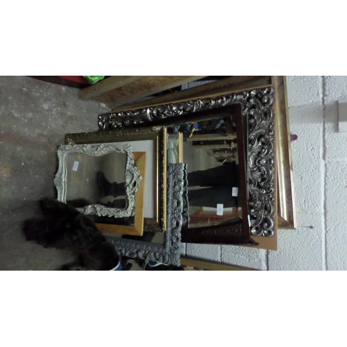 1744 - STACK OF VARIOUS MIRRORS AND FRAMES