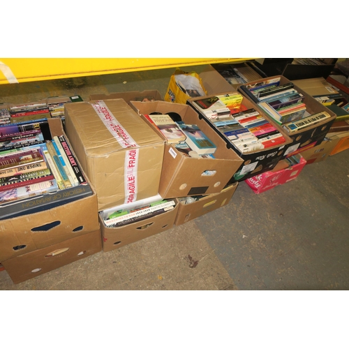 1053 - A LARGE BAY OF VARIOUS BOXES OF BOOKS