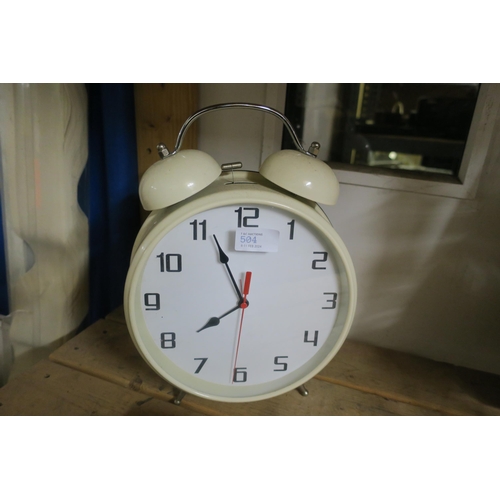 504 - LARGE TRADITIONAL ALARM CLOCK