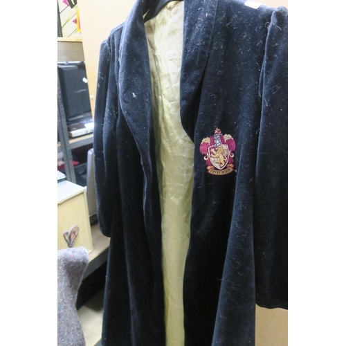 754 - CHILDS GRYFFINDOR HARRY POTTER LONG VELVET COAT, IDEAL FOR WORLD BOOK DAY