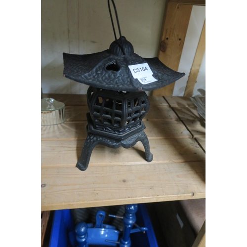 519 - ORIENTAL CAST IRON LANTERN