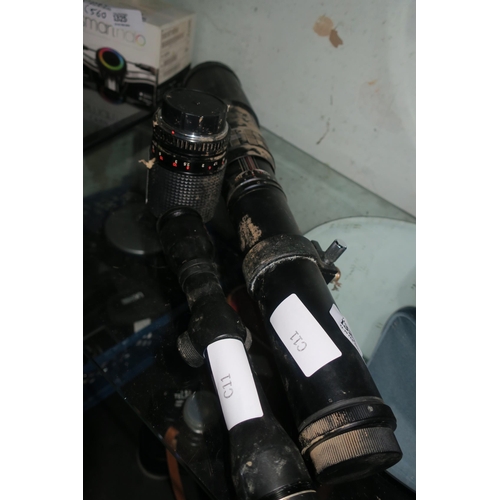 1327 - 2 X SCOPES AND 1 X LENS FOR CAMERA