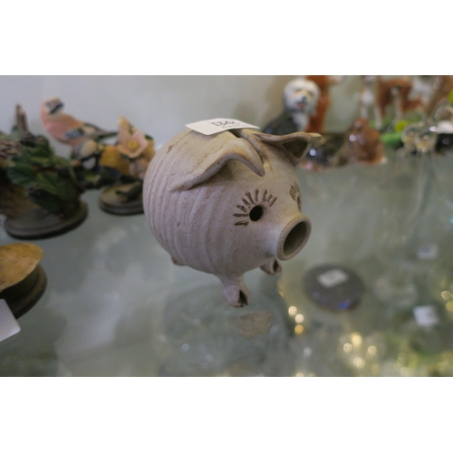 1346 - POTTERY SMASHABLE PIG MONEY BOX