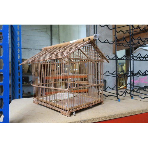 582 - WOODEN BIRD CAGE