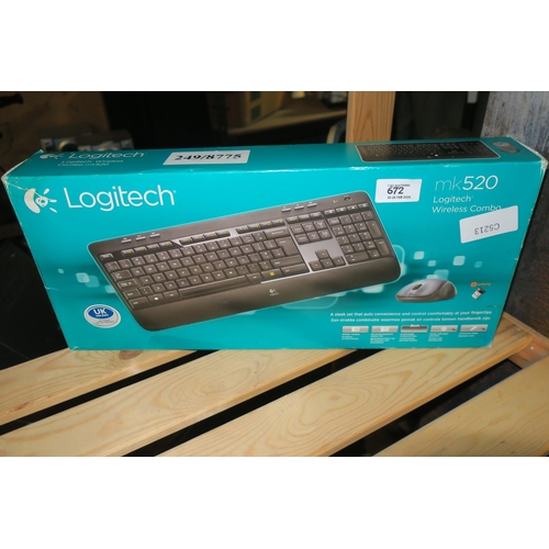 672 - LOGITECH MK520 WIRELESS COMBO