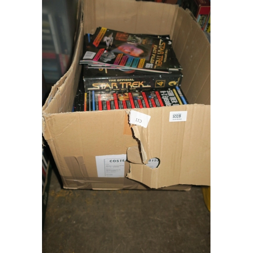 1028 - 2 BOXES OF STAR TREK COLLECTERS ITEMS