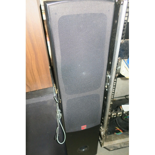 676 - PAIR OF INTIMIDATION 120W STUDIO SPEAKERS