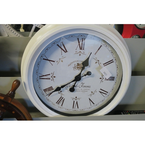 1859 - METAL FRENCH WALL CLOCK