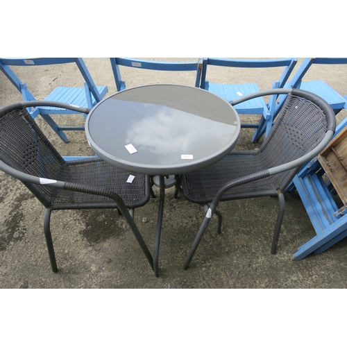 122 - BISTRO SET WITH 2 CHAIRS