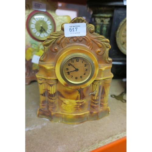 617 - VINTAGE CERAMIC CLOCK