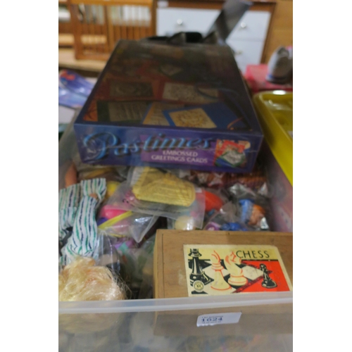 1624 - BOX OF MCDONALD TOYS