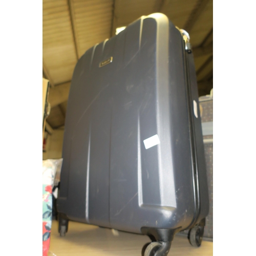 1638 - HARD CASE ANTLER SUITCASE IN DARK GREY