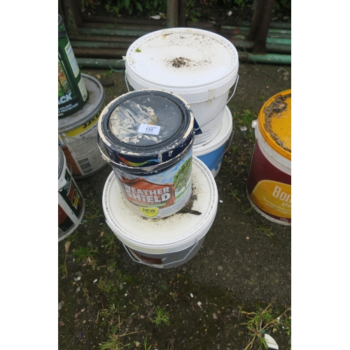 166 - 4 TUBS OF VARIOUS PAINT