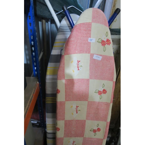 438 - 2 PADDED IRONING BOARDS