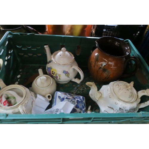 754 - CRATE OF VINTAGE CERAMICS AND CHINAWARE