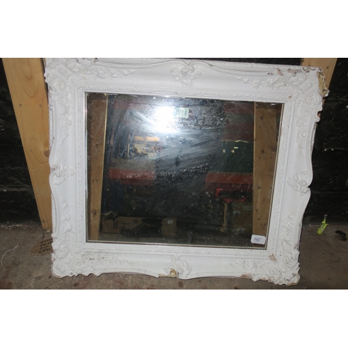 763 - BEAUTIFUL VINTAGE MIRROR WITH MOULDED PLASTER FRAME