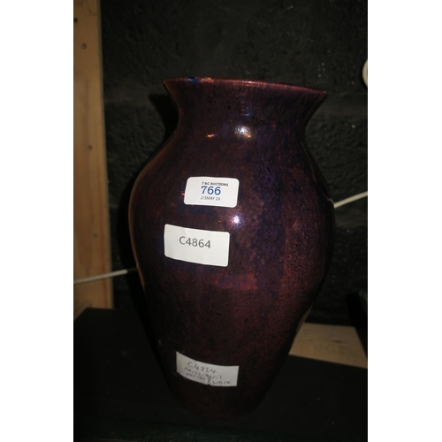 766 - IRIDESCENT GLAZE STUDIO POTTERY VASE