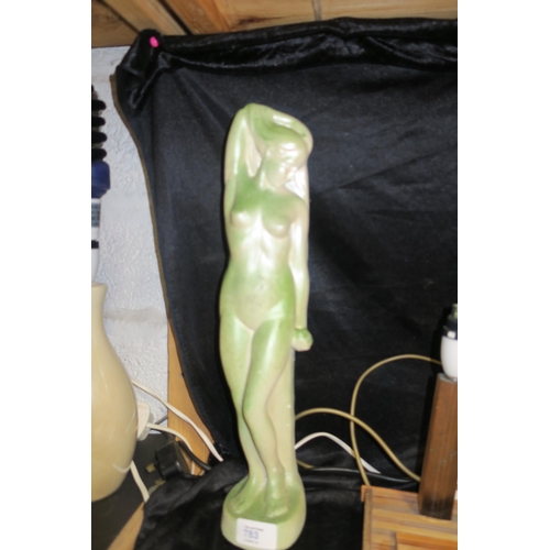 783 - FIGURINE OF FEMALE NUDE IN ART DECO STYLE