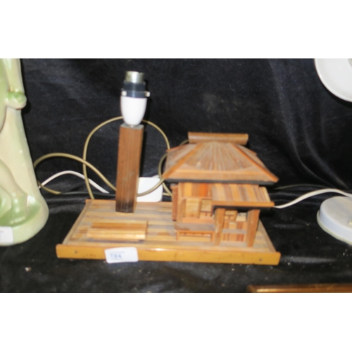 784 - MID-CENTURY JAPANESE MODEL TEA HOUSE TABLE LAMP