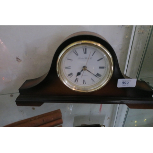 892 - LONDON CLOCK COMPANY , WOOD FRAMED MANTLE CLOCK