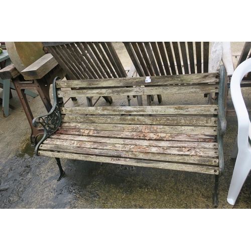 99 - WOODEN GARDEN BENCH