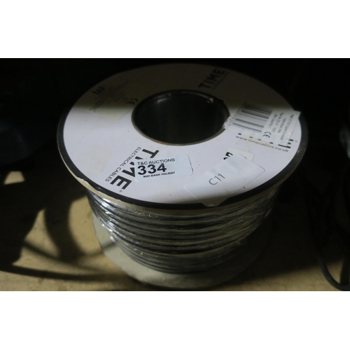 334 - NEW 50M REEL OF CO AXIAL CABLE