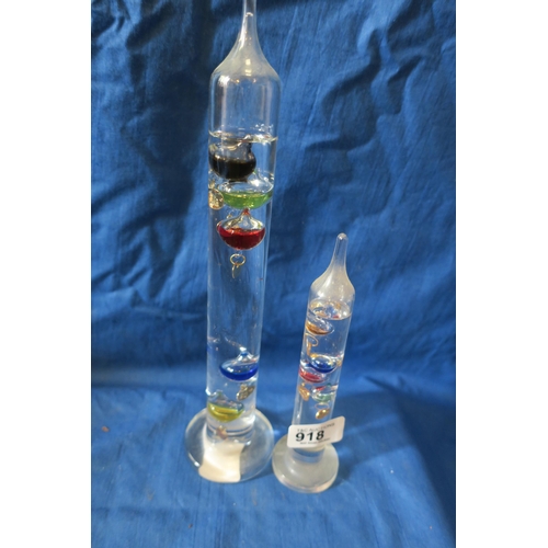 918 - 2 GALILEO LIQUID THERMOMETERS