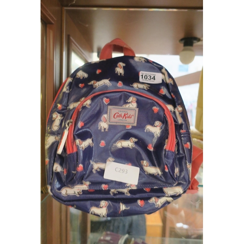 1034 - CATH KIDS BACK PACK