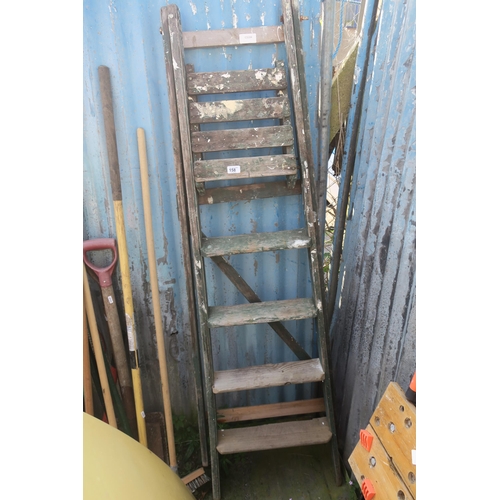 158 - WOODEN STEP LADDER