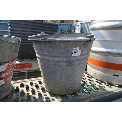 210 - GALVANIZED BUCKET