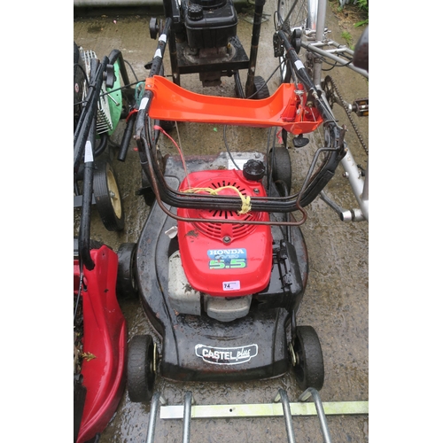 74 - HONDA CASTEL PLUS PETROL MOWER