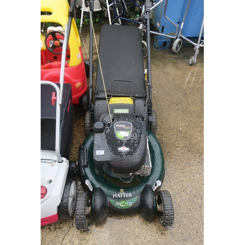 92 - HAYTER R53S READYSTART PETROL MOWER