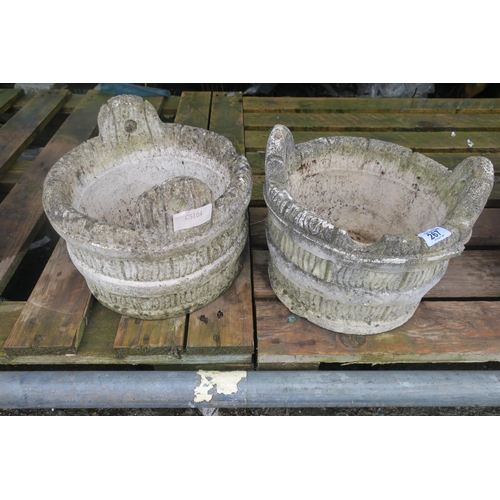 267 - 2 BUCKET PLANTERS