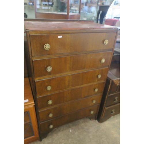 1534 - 6 DRAWER CHEST OF DRAWERS