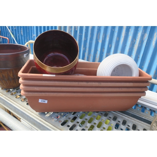 246 - SELECTION OF PLANTERS