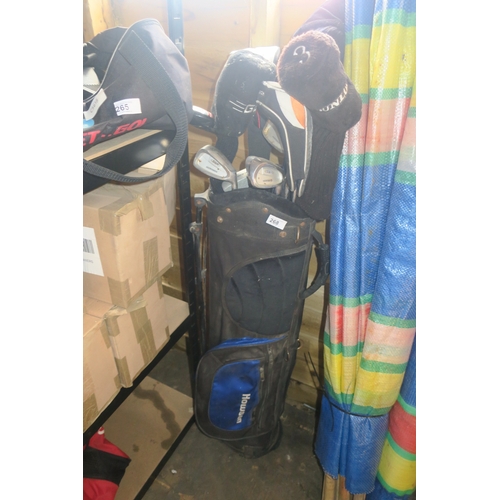 268 - HOWSON GOLF BAG AND CLUBS