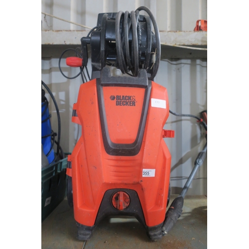 355 - BLACK AND DECKER POWER WASHER