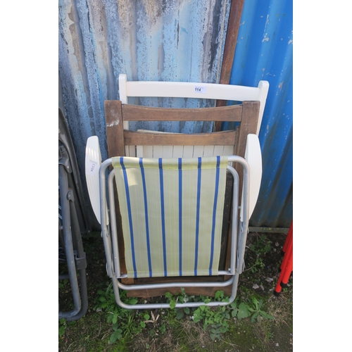 114 - 3 GARDEN CHAIRS