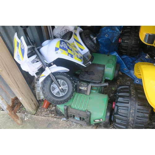 58 - 4 X 4 AND POLICE BIKE TOYS