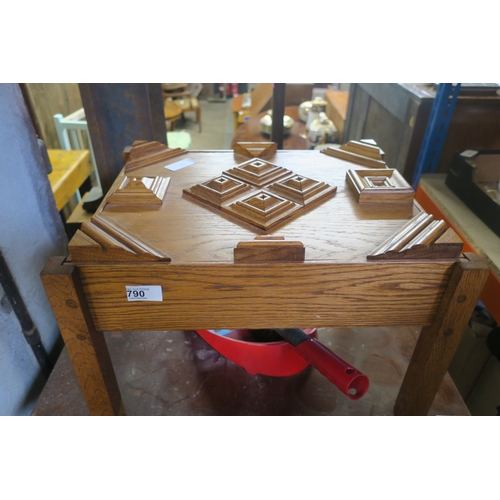 790 - HAND CRAFTED SEWING BOX